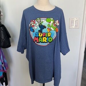 Super Mario Blue Graphic T-Shirt